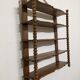 Wooden wall shelf turned late nineteenth century