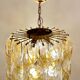 Torciglioni, suspension lumineuse de Mazzega, années 1970