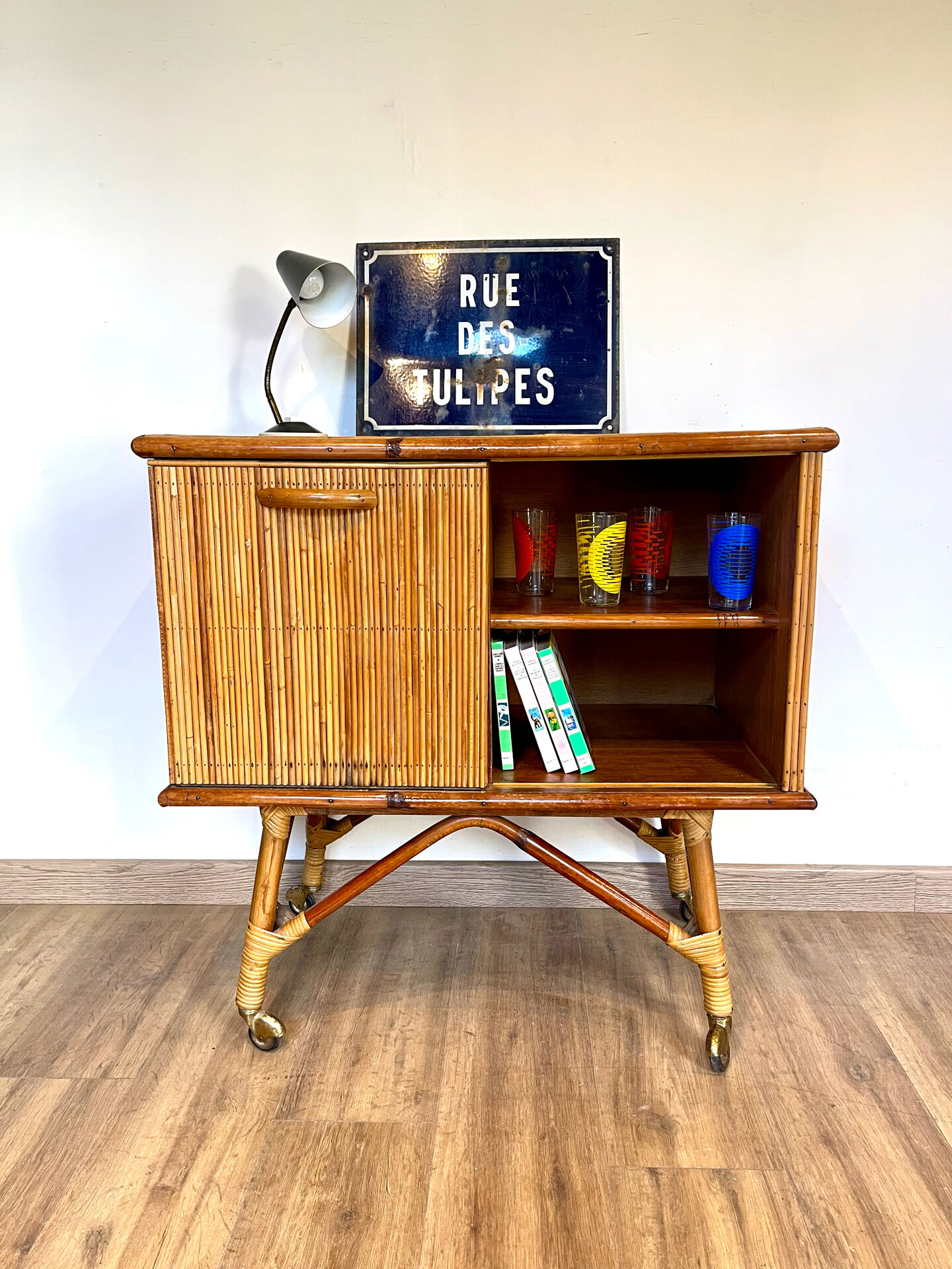 Rattan sideboard