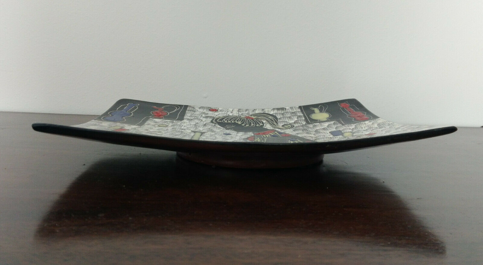 Ceramic dish Deruta signed Pimpinelli Menotto