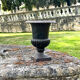 Iron garden urn planter, Antique French cast iron classical campana va
