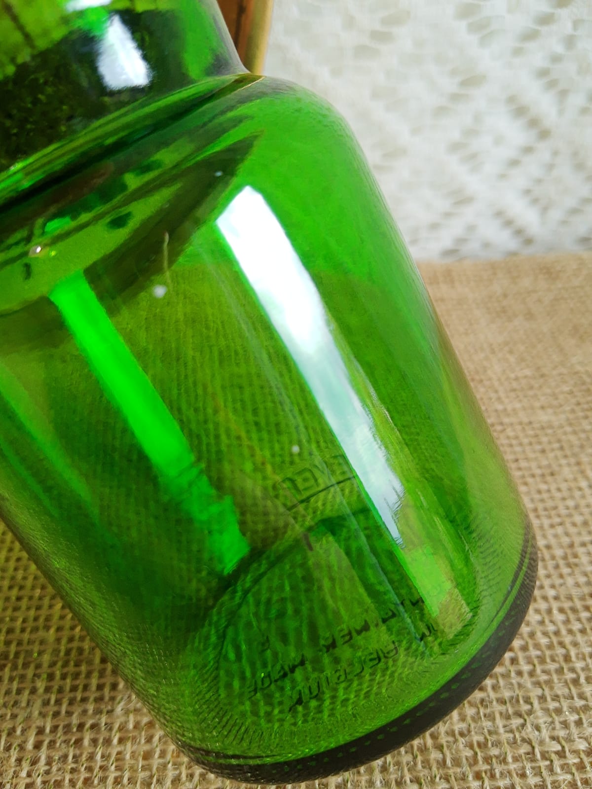 Green apothecary jar jar Old Sunrise