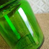 Pot bocal d'apothicaire vert Lever ancien
