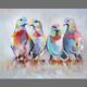Painting of doves. Picture of doves. Doves in oil.