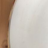 Plat ancien en porcelaine blanc et liseret or