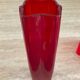 Duo de vases vintage en pâte de verre