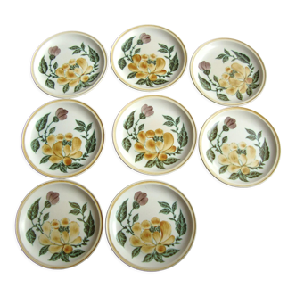 Set of 8 ceramic plates from Gien Dakar model