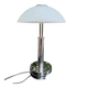 Mushroom table lamp WOFI Leuchten – Chrome metal & frosted glass