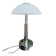 Mushroom table lamp WOFI Leuchten – Chrome metal & frosted glass