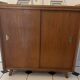 Vintage shoe cabinet with tapered legs