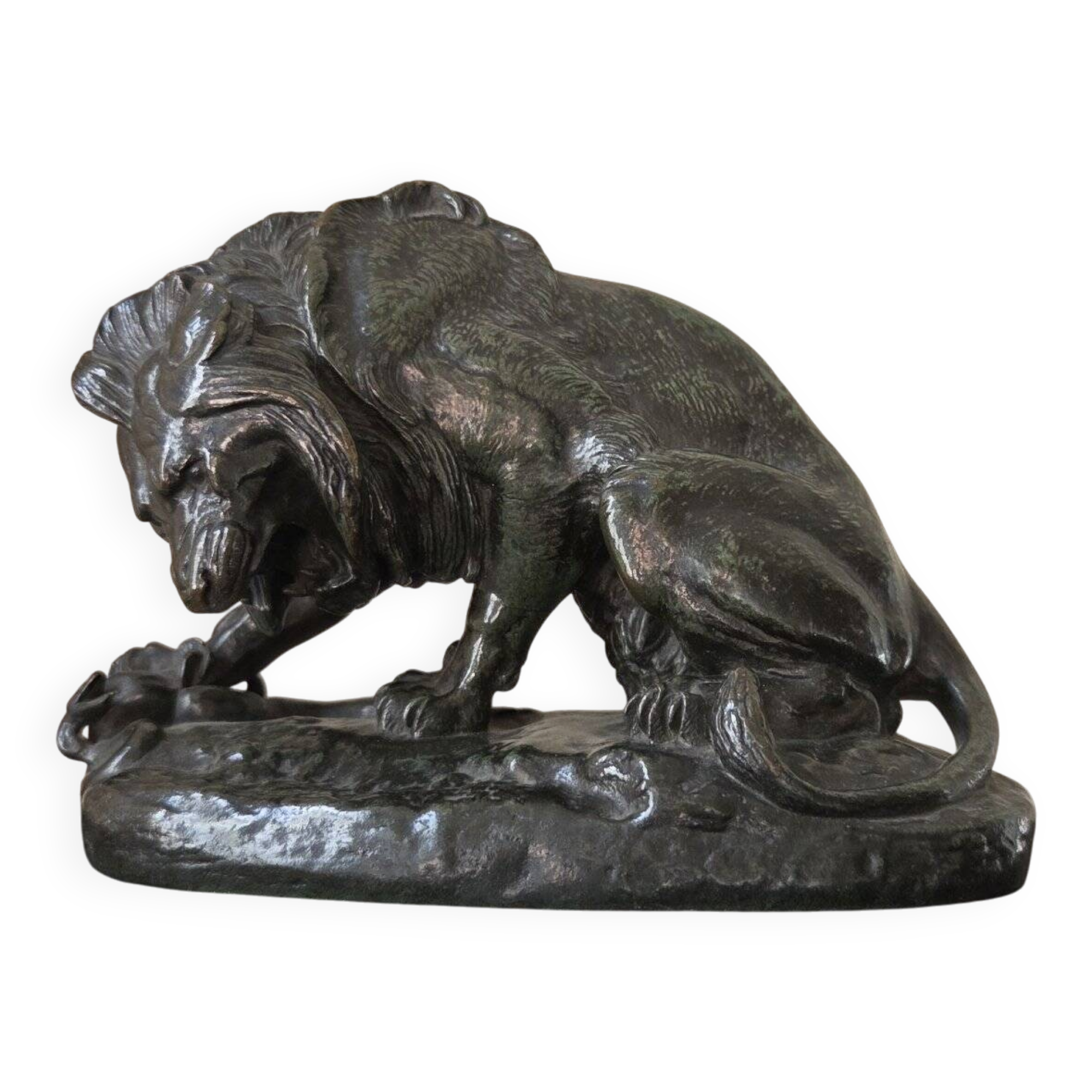 Bronze sculpture by Antonin-Louis BARYE (1796-1875)