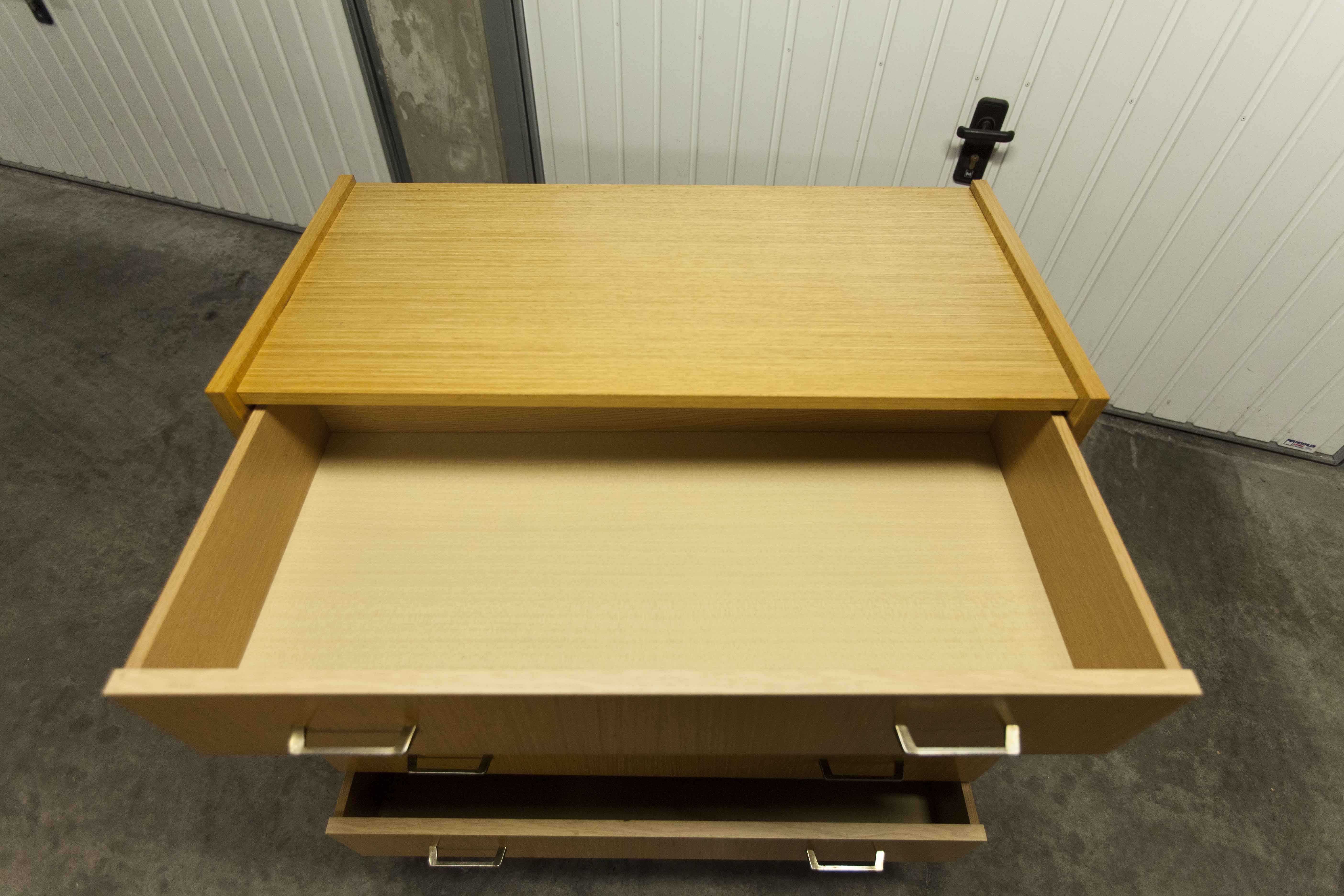 Commode scandinave  4 tiroirs 1990 couleur miel
