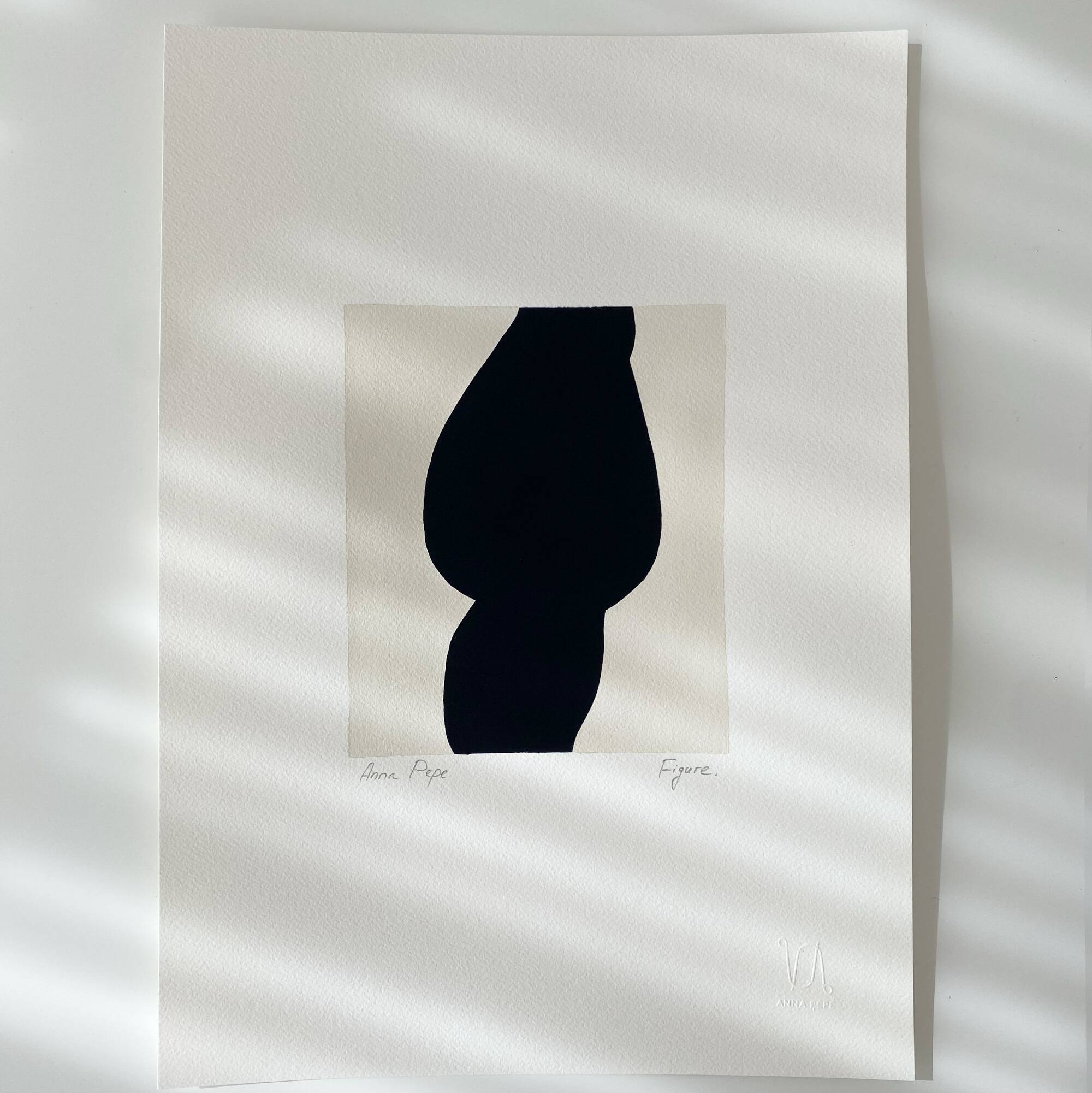 Page 1 de 8 Peinture à la gouache originale "Figure 07"