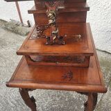 Japanese style table with bronze ornaments by Gabriel Viardot