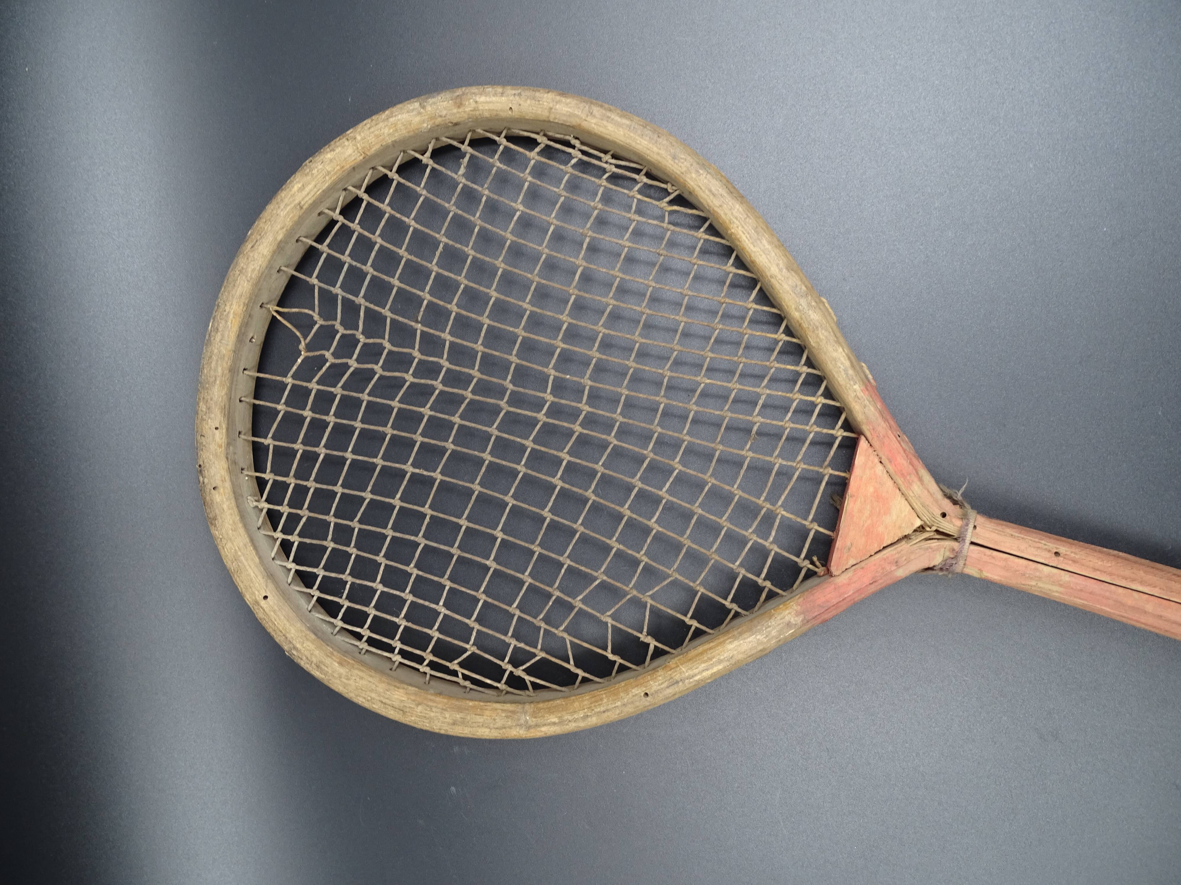Old racquet for flying game - circa 1910