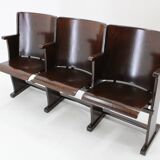 1970s 3-Seater Cinema Bench by TON, Czechoslovakia
