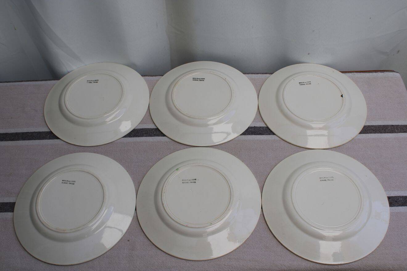 Lot de 6 assiettes à dessert en céramique