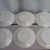 Set of 6 ceramic dessert plates