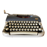 Machine à écrire Japy Script bleu et gris