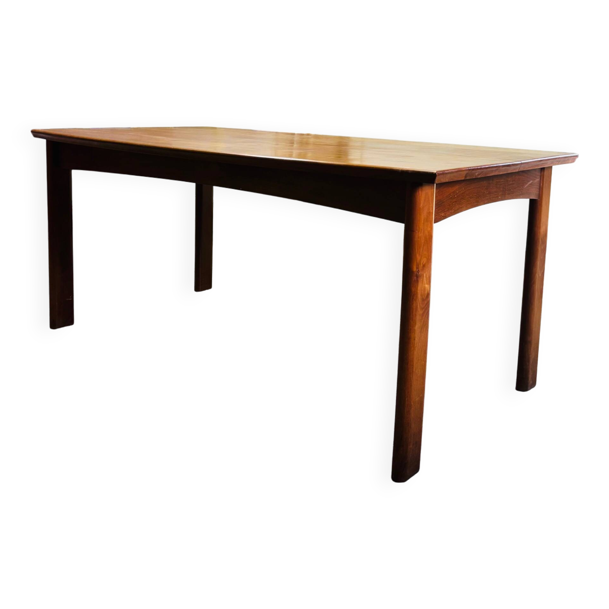 American walnut dining table, 1970s