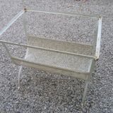 Mategot style painted metal 60s side table/sofa/magazines