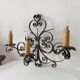 Antique wrought iron wall light from the 50s