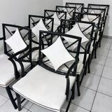 Set of 10 armchairs