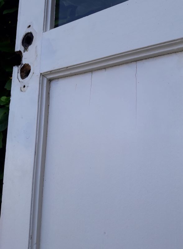 door 80x213cm Old oak glazed landing