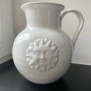 Vase, white ceramic sun jug