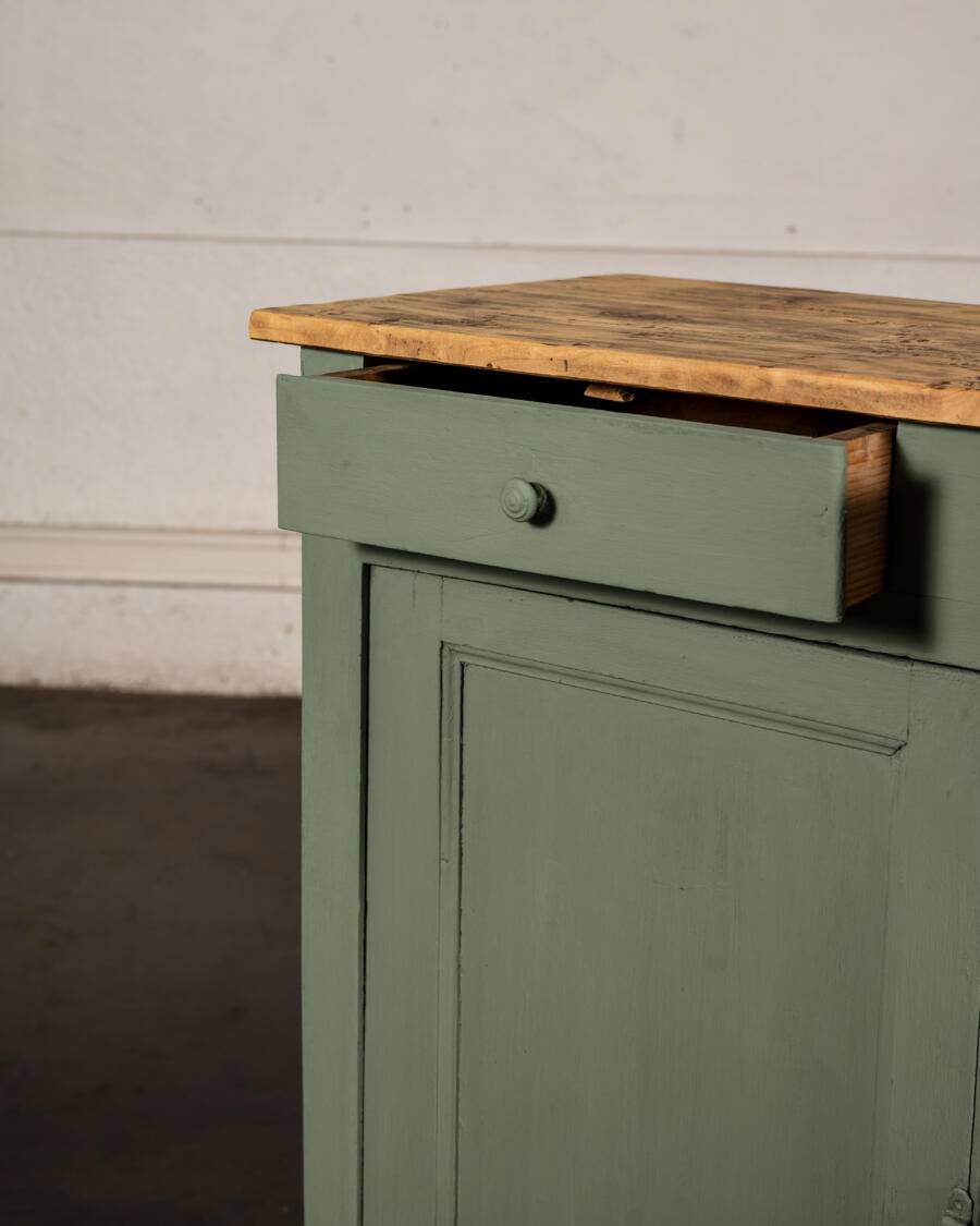 Almond green country buffet