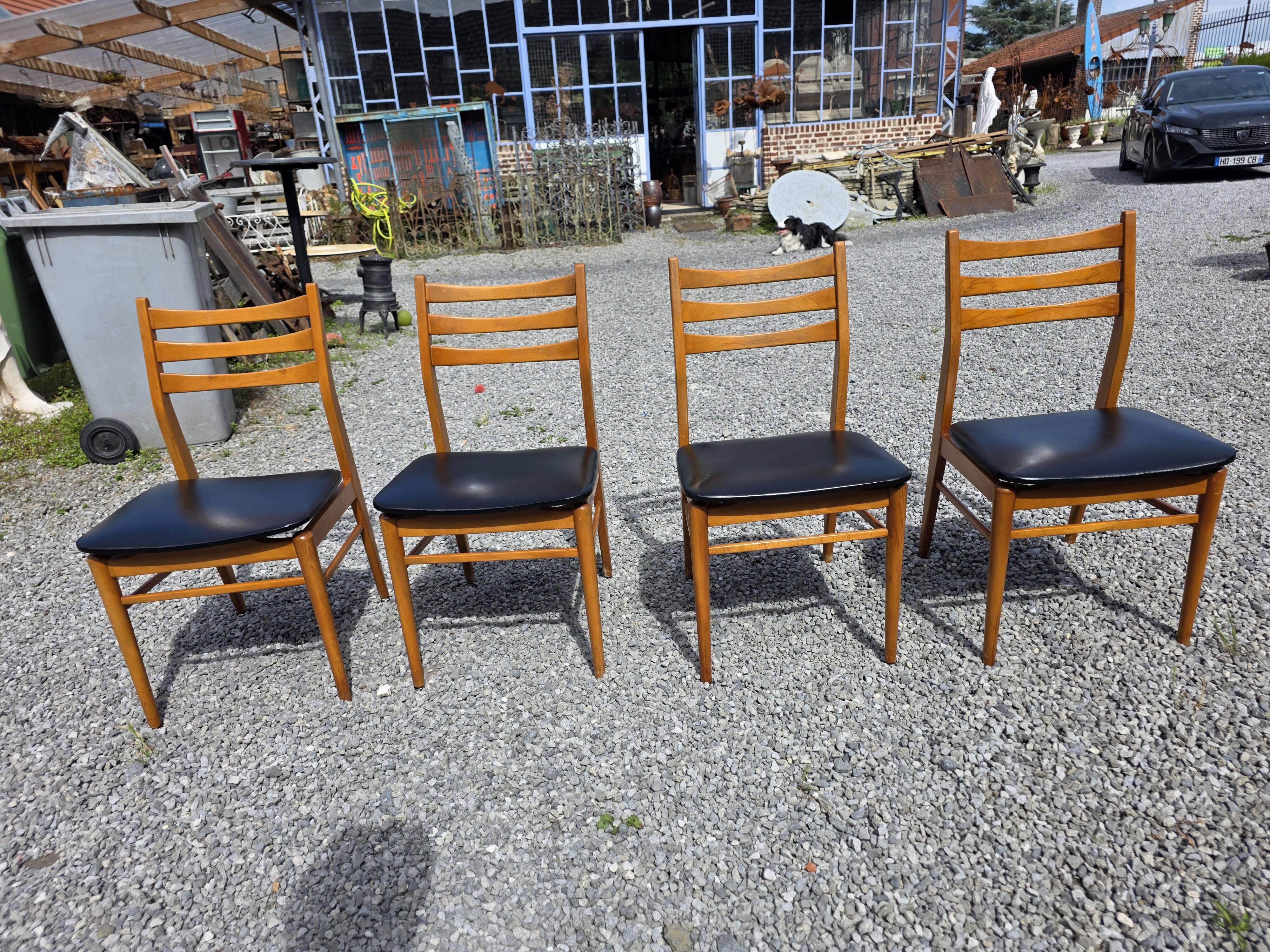4 Scandinavian chairs from the 1960s