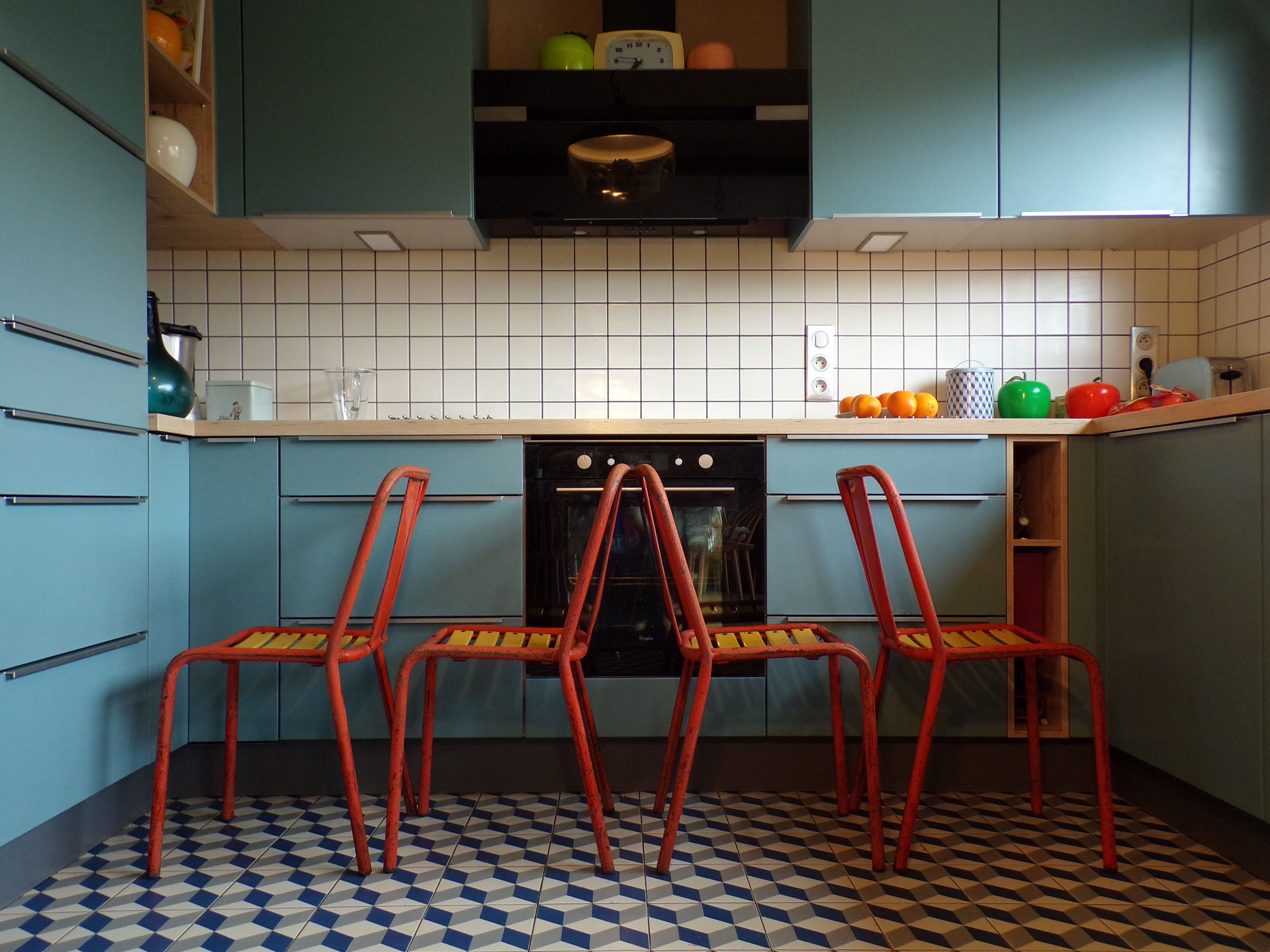 Suite 4 chairs Tolix T4