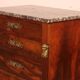 small jump commode in mahogany in Empire style