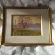 Henri Rosier, Ponds of Ville d'Avray. Oil on framed paper.