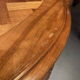 Louis XV style sideboard, 3 doors with lock, glass top.