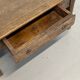 Old farmhouse table in solid oak, 1 drawer, France