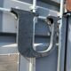 Letter u in galvanized metal