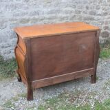 Curved Louis XV style chest of drawers known as a “tomb”