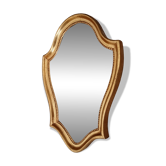 Vintage baroque mirror in gilded wood in the Louis XV style.