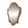 Vintage baroque mirror in gilded wood in the Louis XV style.