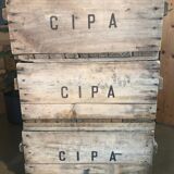 Caisses anciennes type industrielles tout en bois