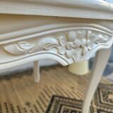 Table basse ronde avec cannage
