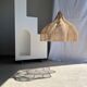Rattan pendant lamp in the shape of a flower