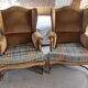 Lot de 2 fauteuils style Louis XIII