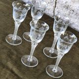 Engraved wine glasses
