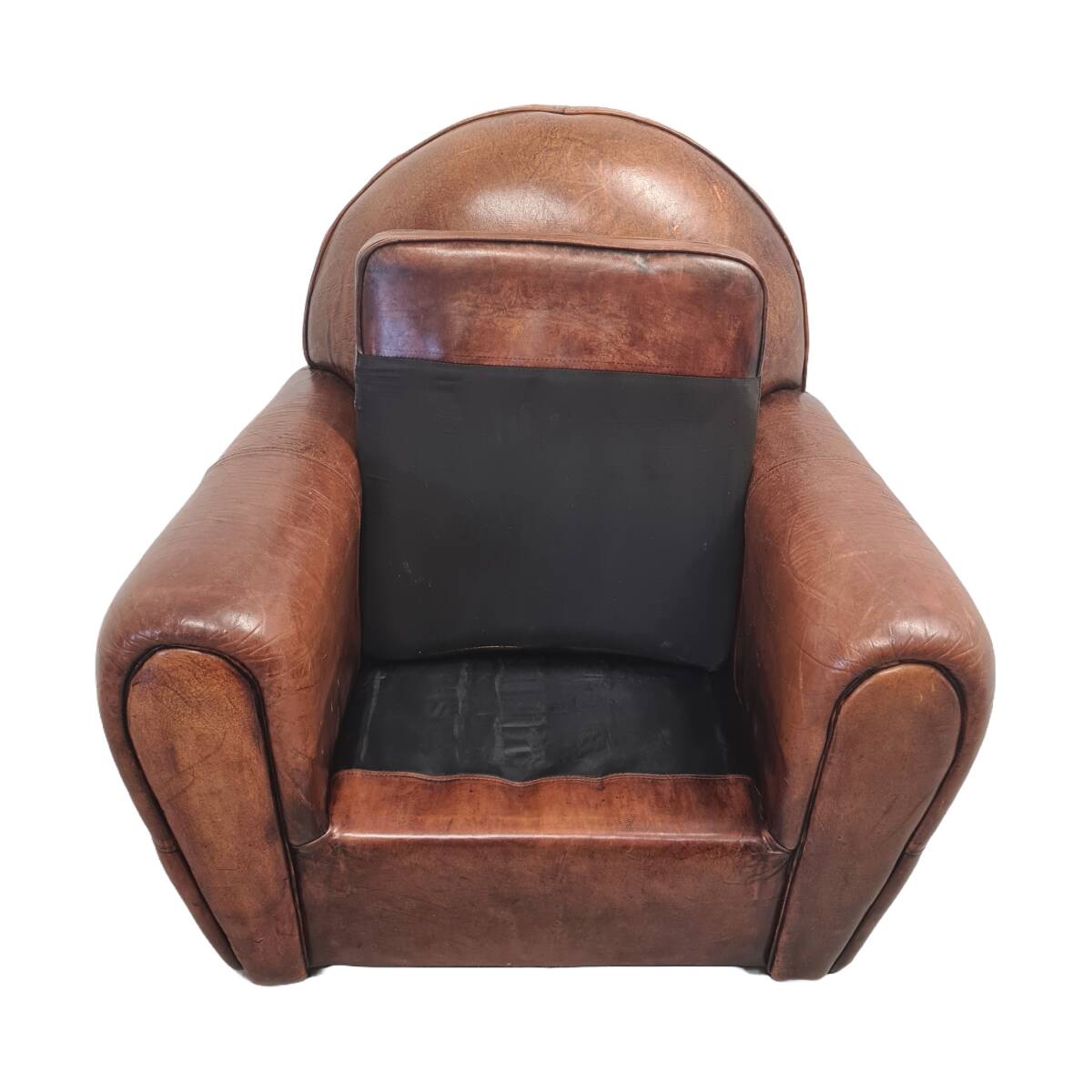 Art Deco style sheepskin armchair, early 21st century