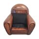 Art Deco style sheepskin armchair, early 21st century
