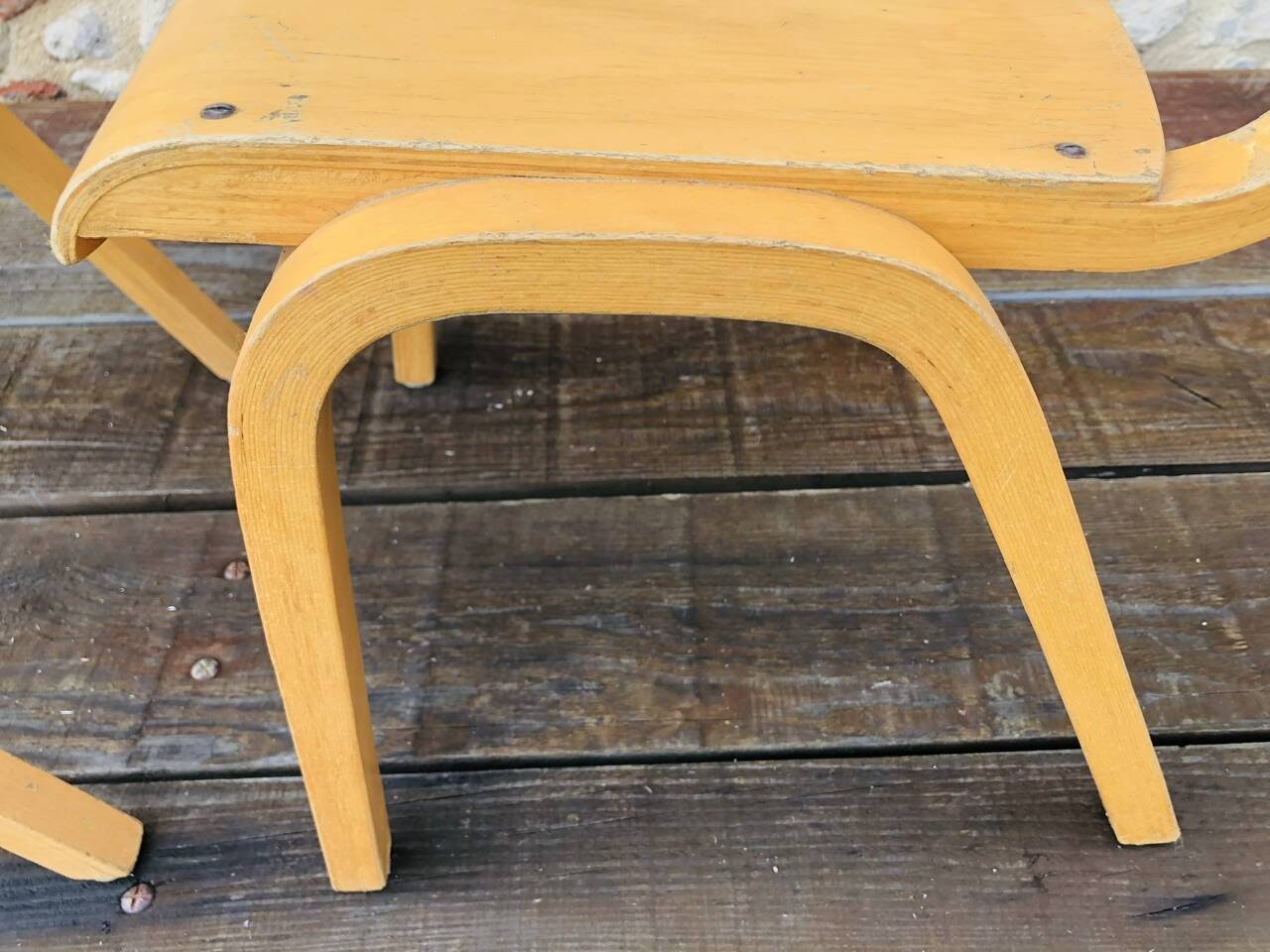 Paire de chaises enfant vintage, bois courbé circa 1950/1950