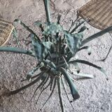 Round glass table & 4 chairs