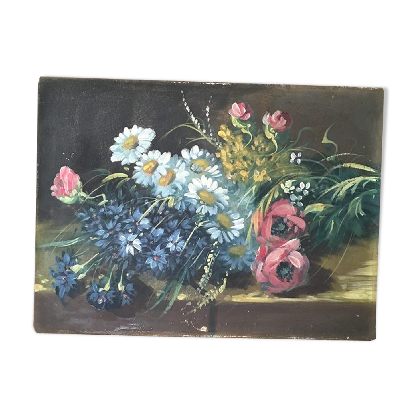 Still life with flowers country